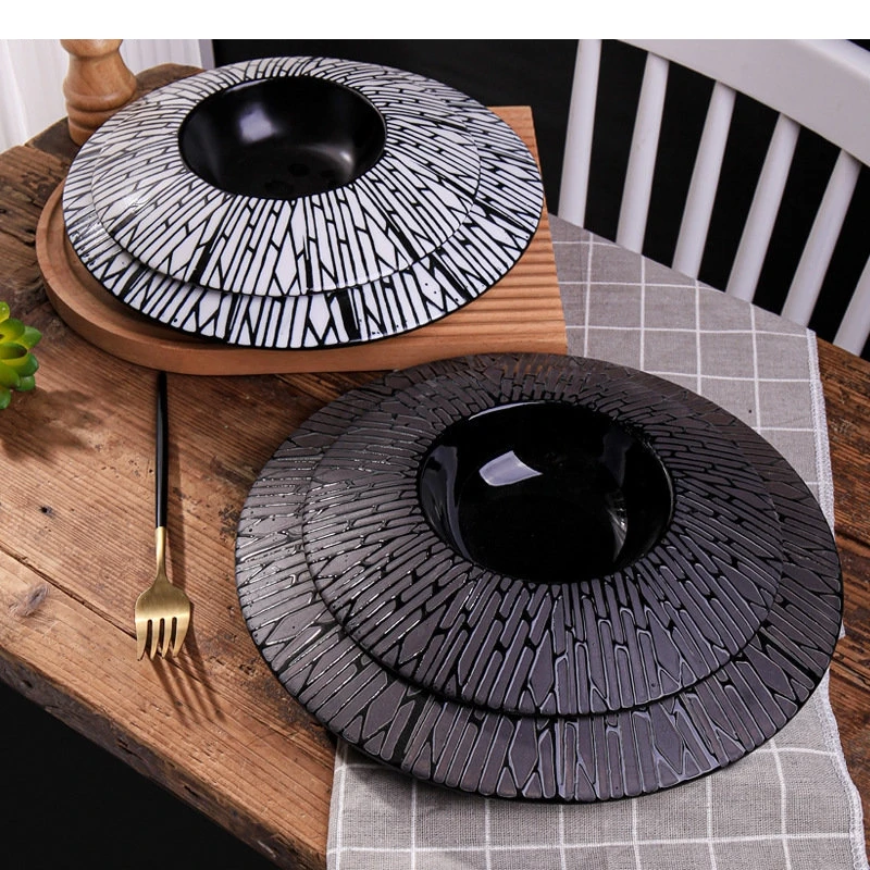 

Готель Ресторан Основное блюдо Керамическая тарелка Ужин Десерт Стейк Соломенная шляпа Скандинавский стиль Домашняя кухонная посуда
