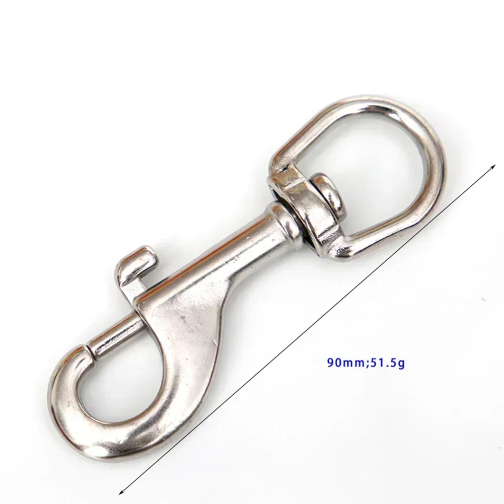 Scuba Diving Stainless Steel Quick Carabiner Swivel Eye Bolt 70-120mm Double Ended Snap Bolt Hook Clip For BCD Safe New