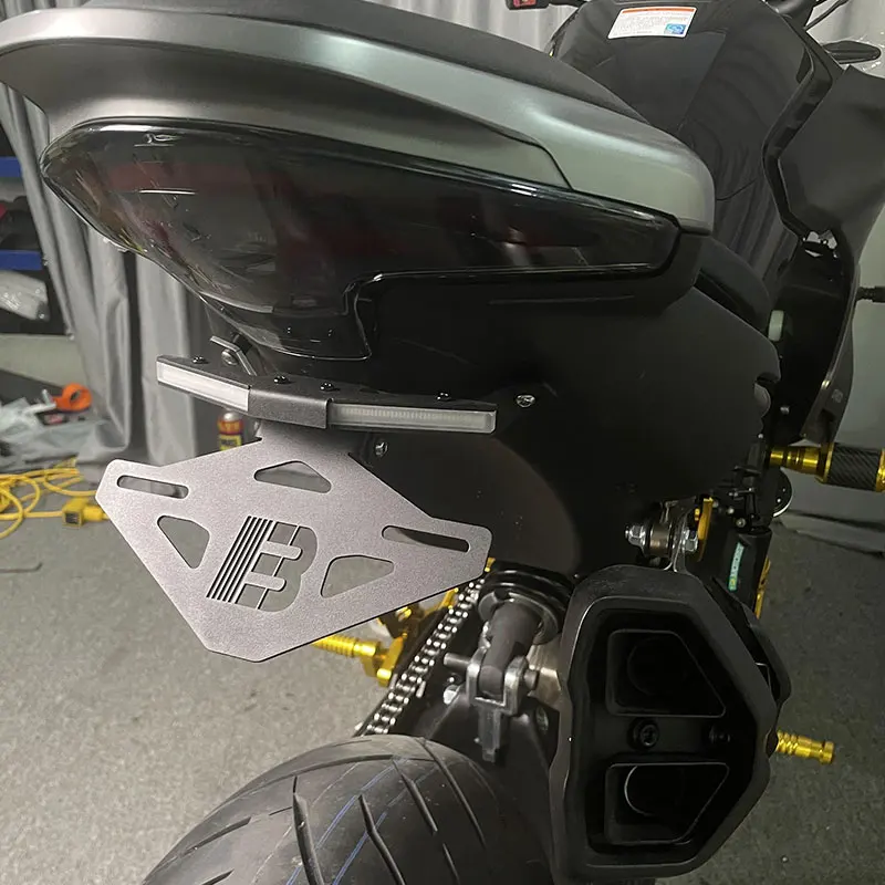 Мотоциклетный светодиодный задний стоп-сигнал, кронштейн номерного знака для Cfmoto 800NK 2023-2025, аксессуары для мотоциклов