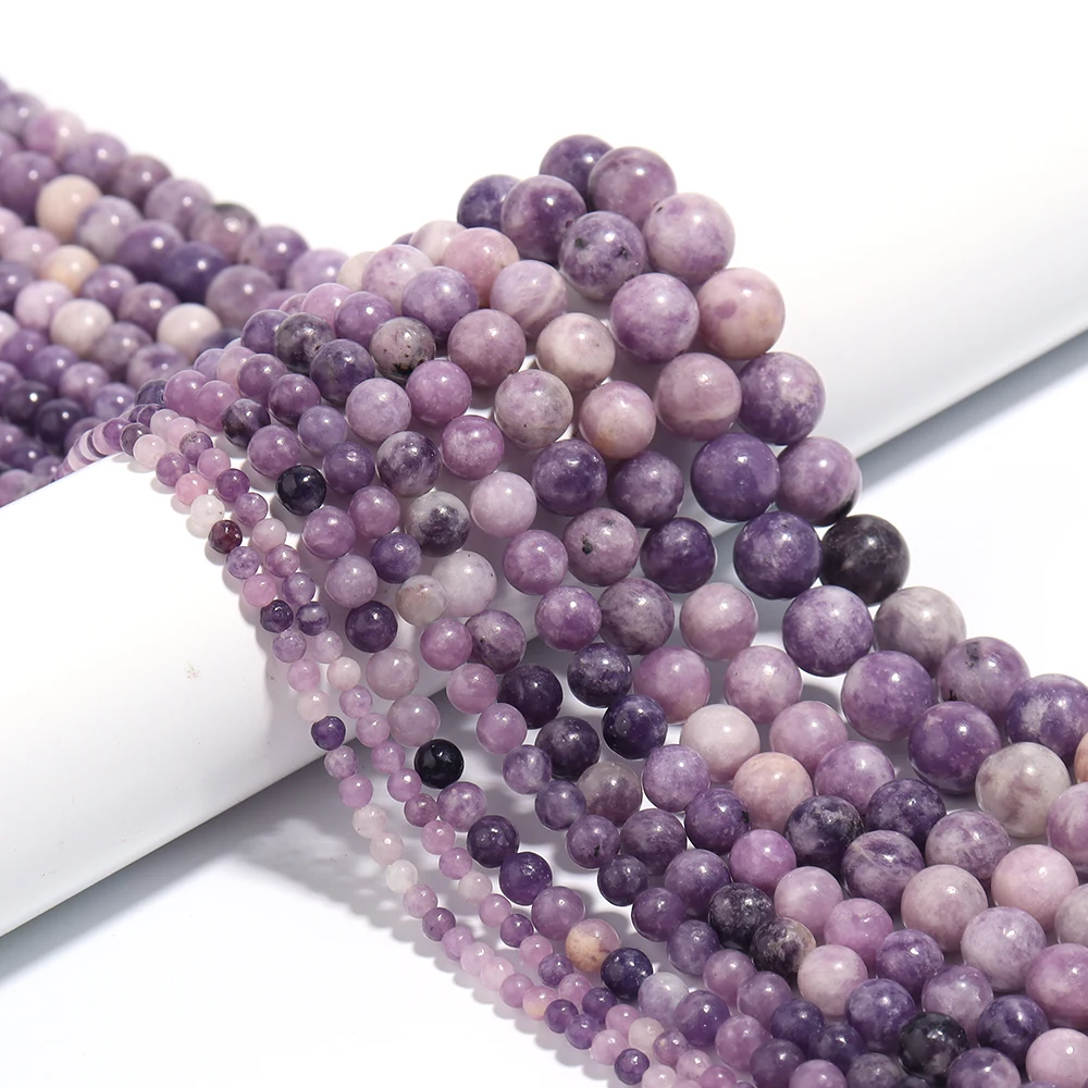 1 Strand Natural Stone Beads Purple Star Quartzs Round Loose Beads For Jewelry Making DIY Bracelet Accessories 4/6/8/10/12mm