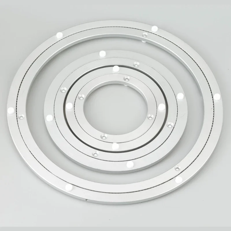 Table d'Exposition en Alliage d'Aluminium, Meuble d'Hôtel, Rond en Verre