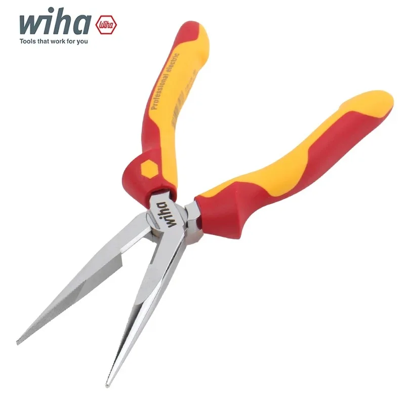 wiha-z0506-professional-electrician-vde-insulated-6-inch-pliers-with-pointed-nose-160mm-26720