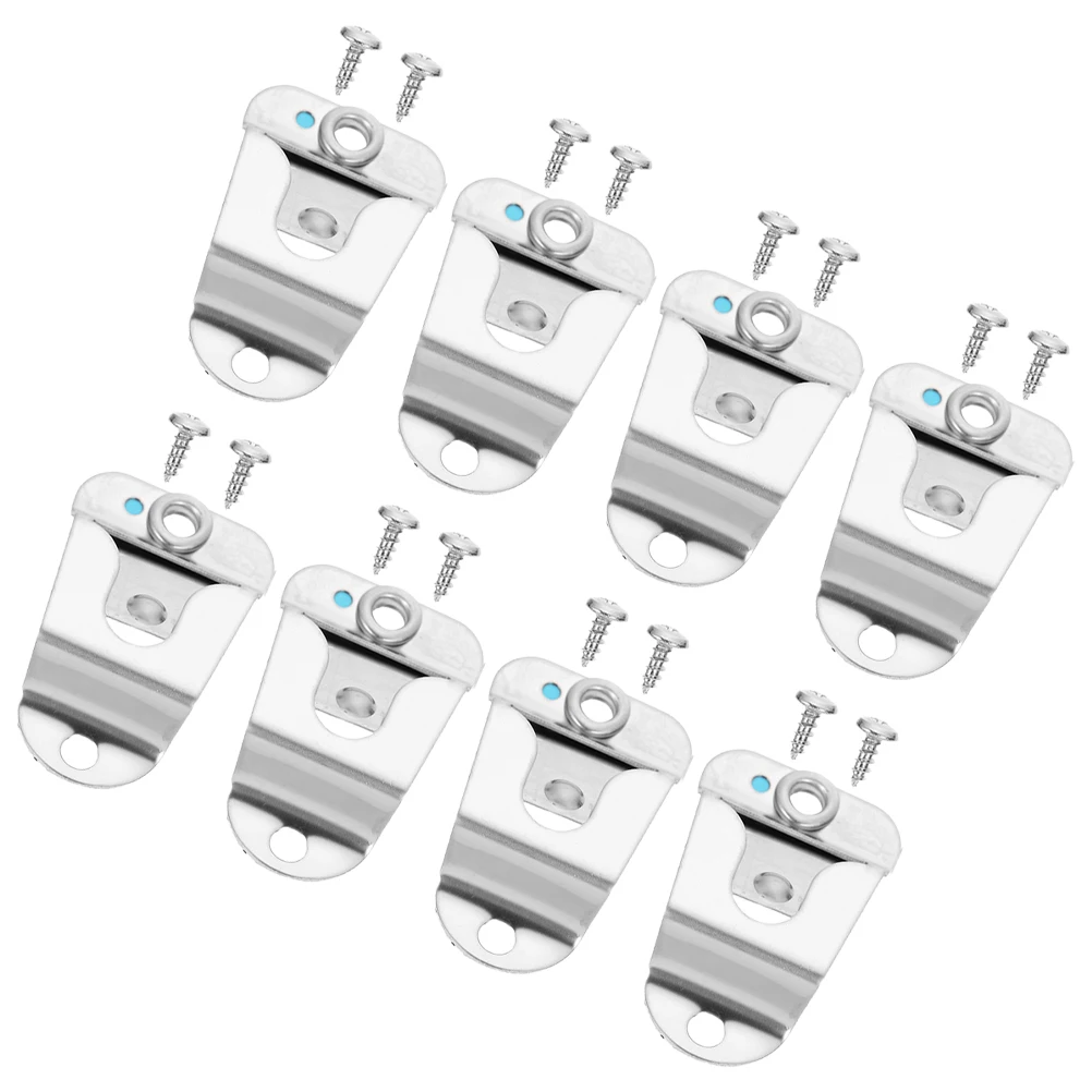 

8pcs Microphone Hook Universal Metal Clip Stand Clamp Radio Hanger Mic Holder Car Accessories Stainless Mount
