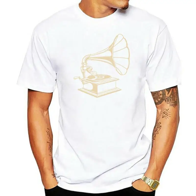 Gramophone T-Shirt Loose Plus Size? Tee Shirt New Diy Fashion Design For Men Women