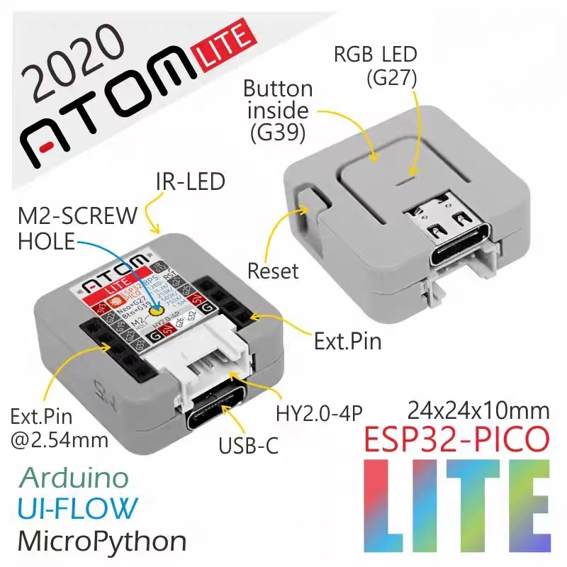 Official M5Stack ATOM Lite ESP32 Embedded Smart IoT Hardware Development Board