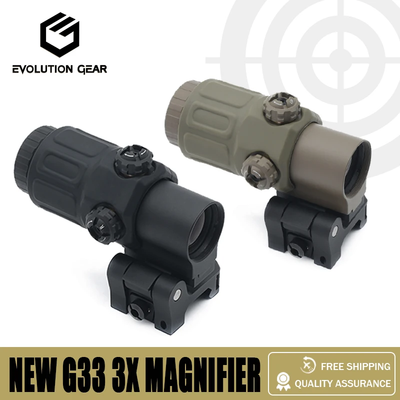 

NEW Premium G33 Magnifier High Quality Perfect Replcia Switch To Side Quick Detachable Full Logo Marking for Hunting