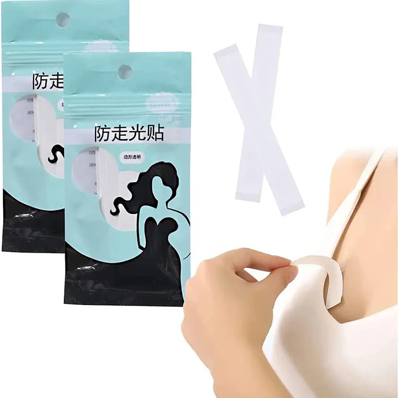 36Pcs Transparent Clear Double Sided Tape For Clothing Dress Body Skin Anti-exposure Adhesive Sticker Strips Bra Non-slip Fixed