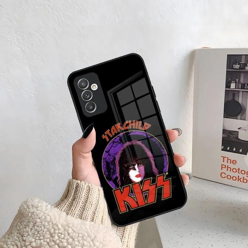 Rock Band KISS Band Phone Case For Samsung S30 S21 S20 S23 S22 Fe S10 E S9 Note 20 10 Pro Ultra Plus 5G Glass