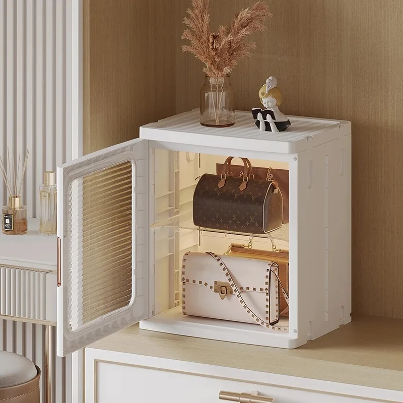 Installation-free Storage Cabinet Household Snack Cabinet Baby Wardrobe Clothes Toy Storage Cabinet Foldable Storage Cabinet