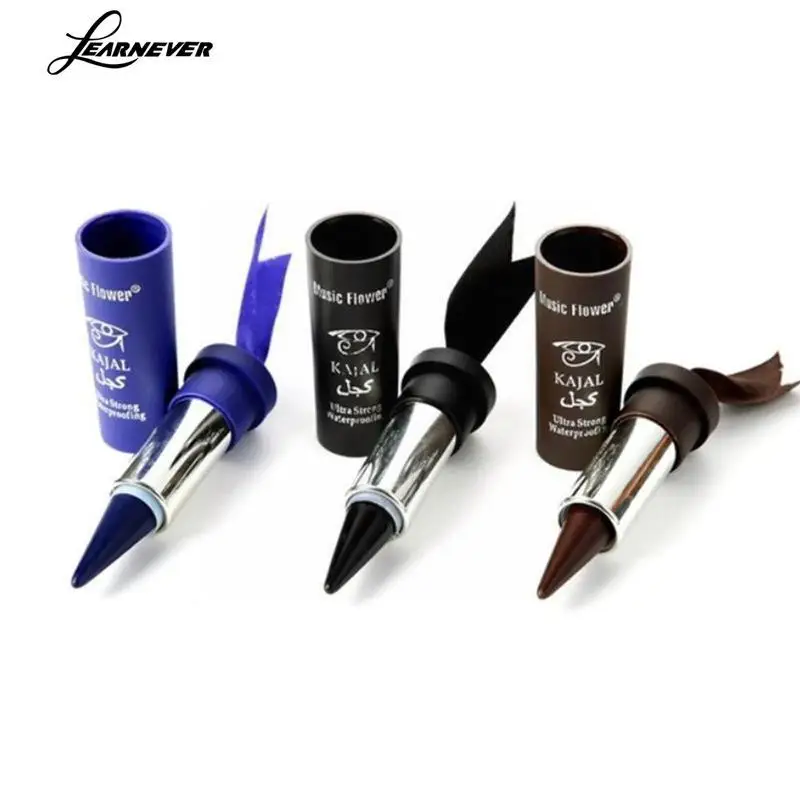 3 Colors Thick Eyeliner Cream Women Smoky Eyes Kajal Bold Eyes Thick Liner Black Eyeliner G9n8