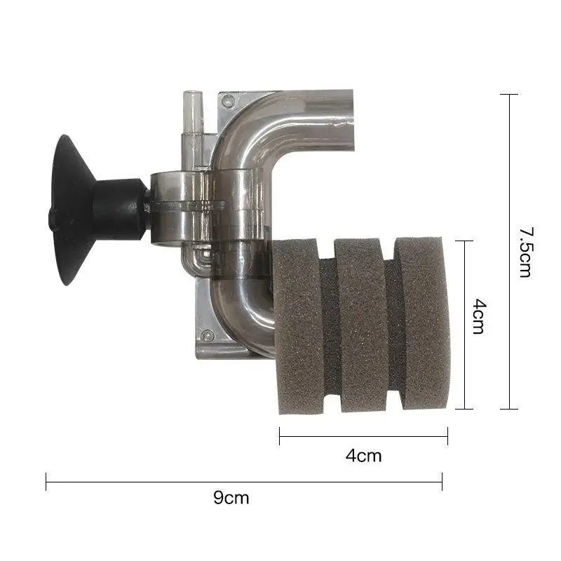 Mini Aquarium Sponge Filter Biochemical Water Purifier Oxygen Enhancement System For Home Small Fish Bowls