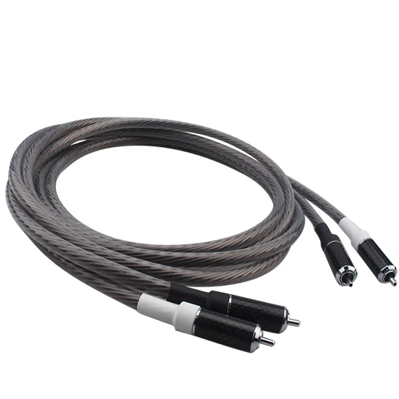 Xangsane/Elephant God, Monocrystalline Copper Signal Cable Carbon Fiber HiFi Audio Cable Dual Lotus Audio Speaker