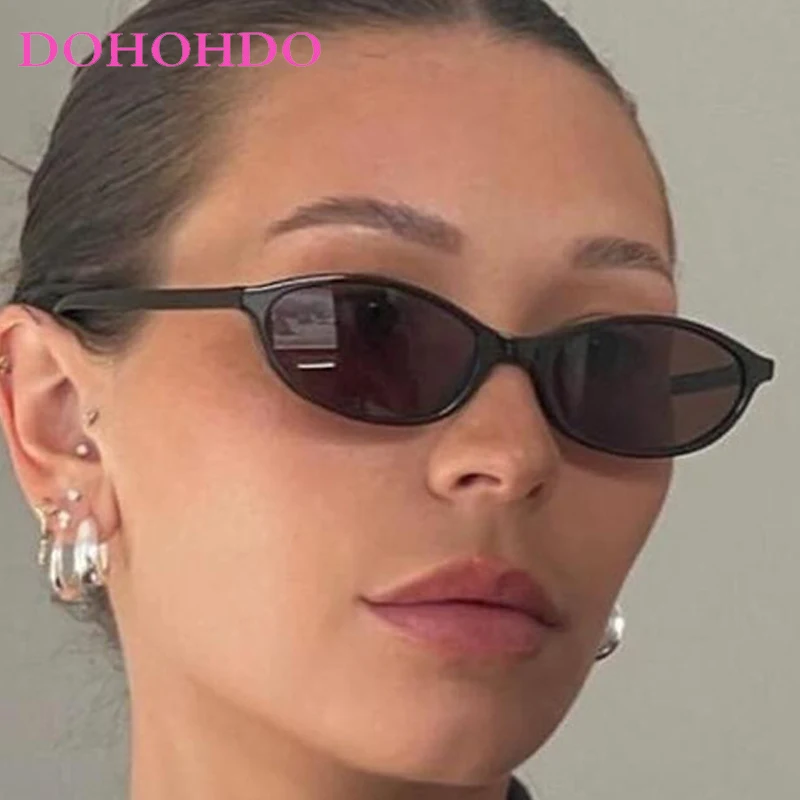 

New Popular Small Frame Oval Sunglasses Women Fashion Brand Design Men Glasses Outdoor Summer Traveling Driving Sunglasses UV400