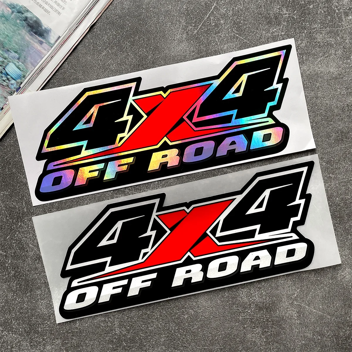 1pc 4X4 OFF ROAD Car Sticker Waterproof Vinyl Decal for Car Truck Smooth Surface Rear Bumper Window Exterior Decor Accessories