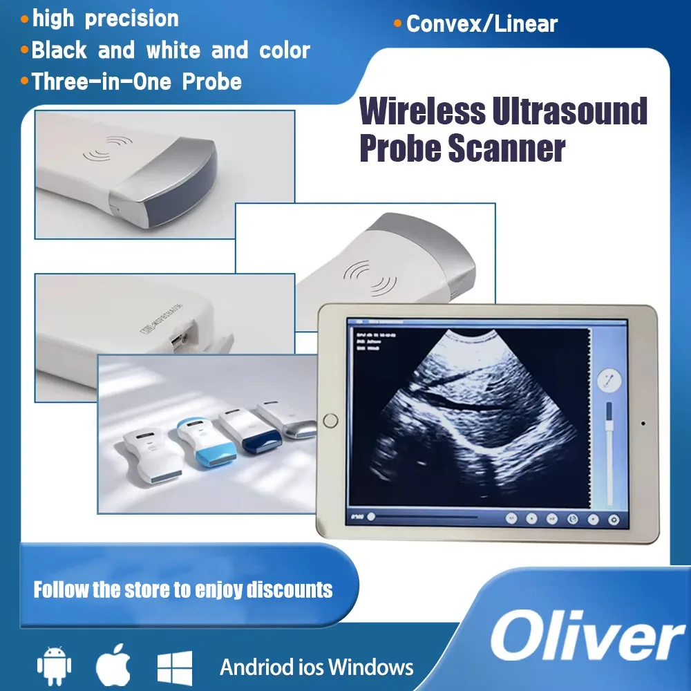 Multi-System WIFI Ultrasound Probe Portable Doppler Imaging Device Sonostar Brand Complete With Free Protective Suitcase Animal