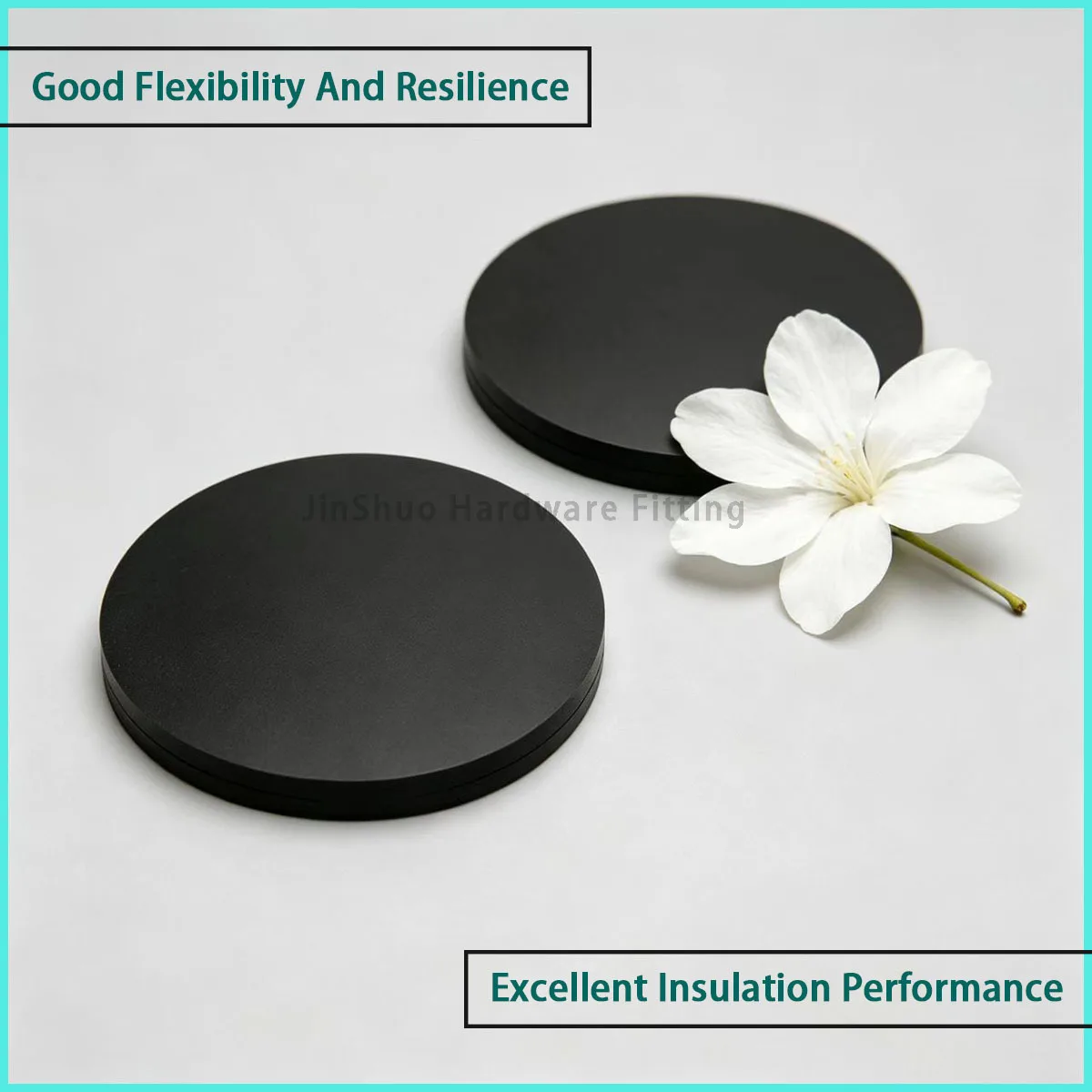 Diameter 8-100mm Black Rubber Solid Gasket Suitable for Mechanical Shock Absorption, equipment Height, anti Slip Bottom, Etc