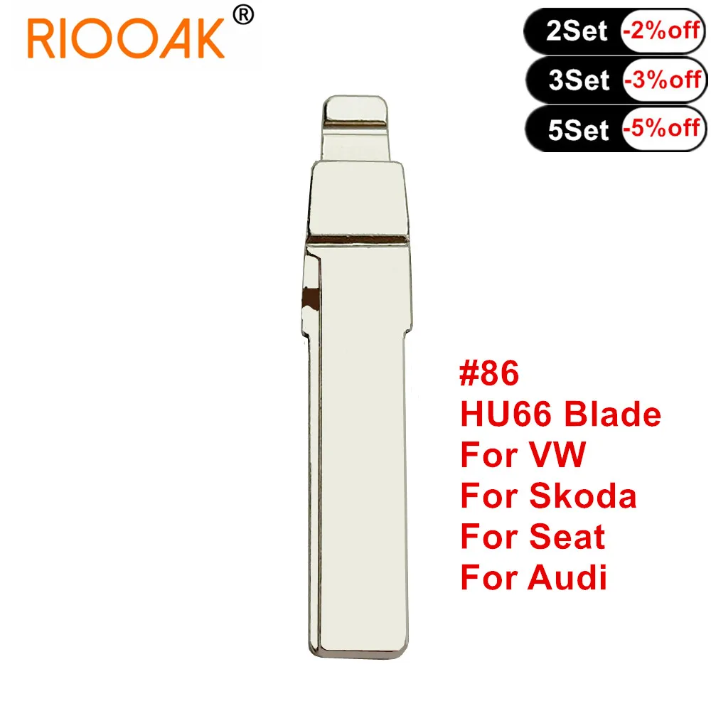 10 pz HU66 HU162T HU49 chiave auto lama remota #01 #86 #133 #149 per Audi VW Polo Passat B5 Tiguan Golf Santana Bora Seat Skoda