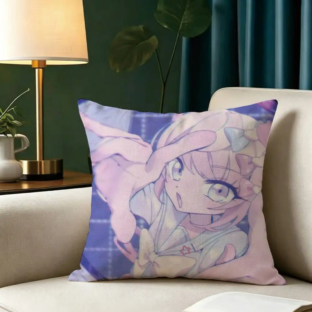 Needy girl Overload Kangel Square Double-Sided printed Pillow Case Bedroom Bedside Pillow Sofa Cushion Cover