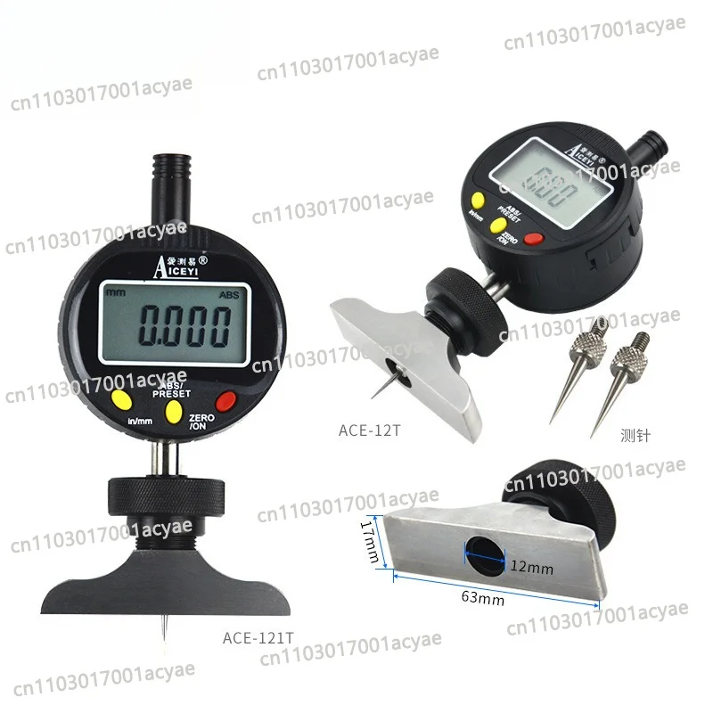 High depth V-slot circuit board small hole electronic depth meter, digital depth gauge dial meter, dial meter