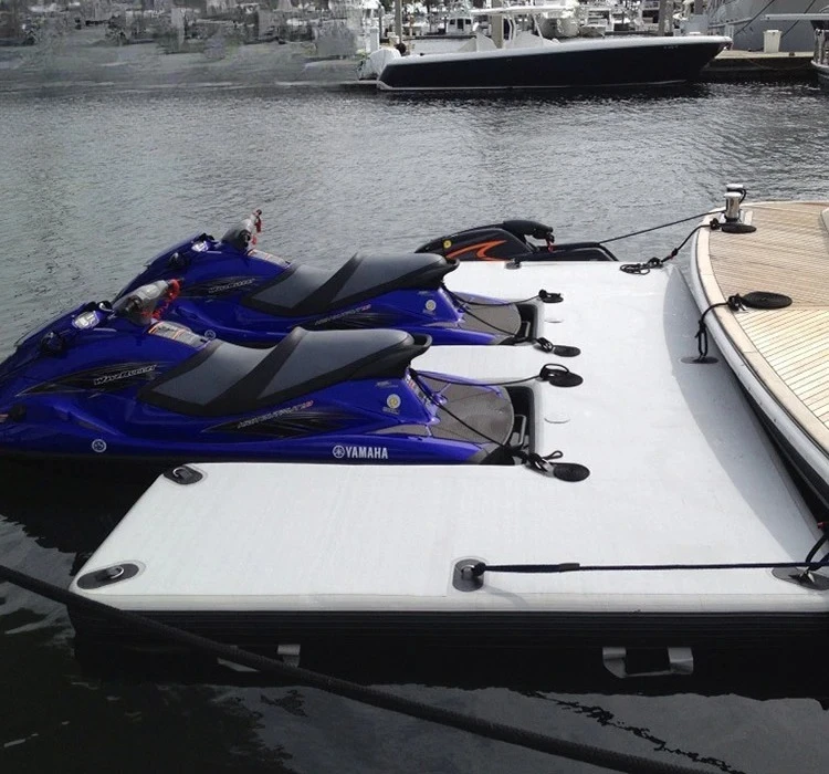 

Wholesale High Quality Inflatable Yacht Floating Dock for Jet Ski Folding Jet Ski Dock