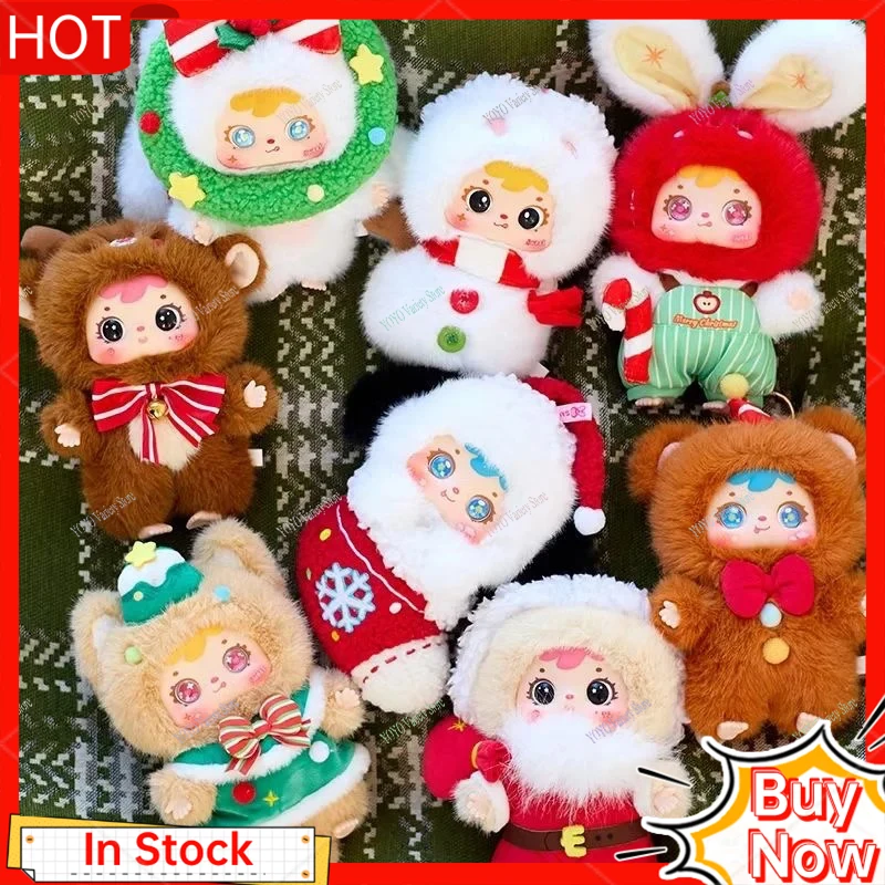 Nuovo MINISO Samuel Joyful Notte Di Natale Peluche Cieco Scatola Bambola Carino Figura Bambola Sorpresa Regali Di Natale Vacanza Cieco Scatola Giocattoli
