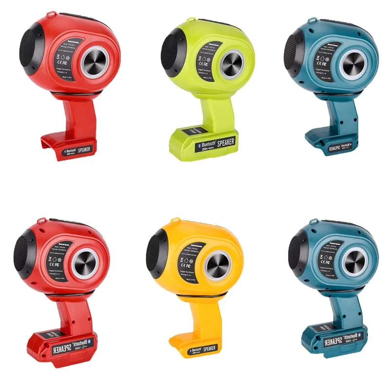 

Portable Wireless Bluetooth Speaker Compatible with For Makita/Milwaukee/DeWalt/Ryobi 18V/20V Battery BT5.3 Bluetooth Technology