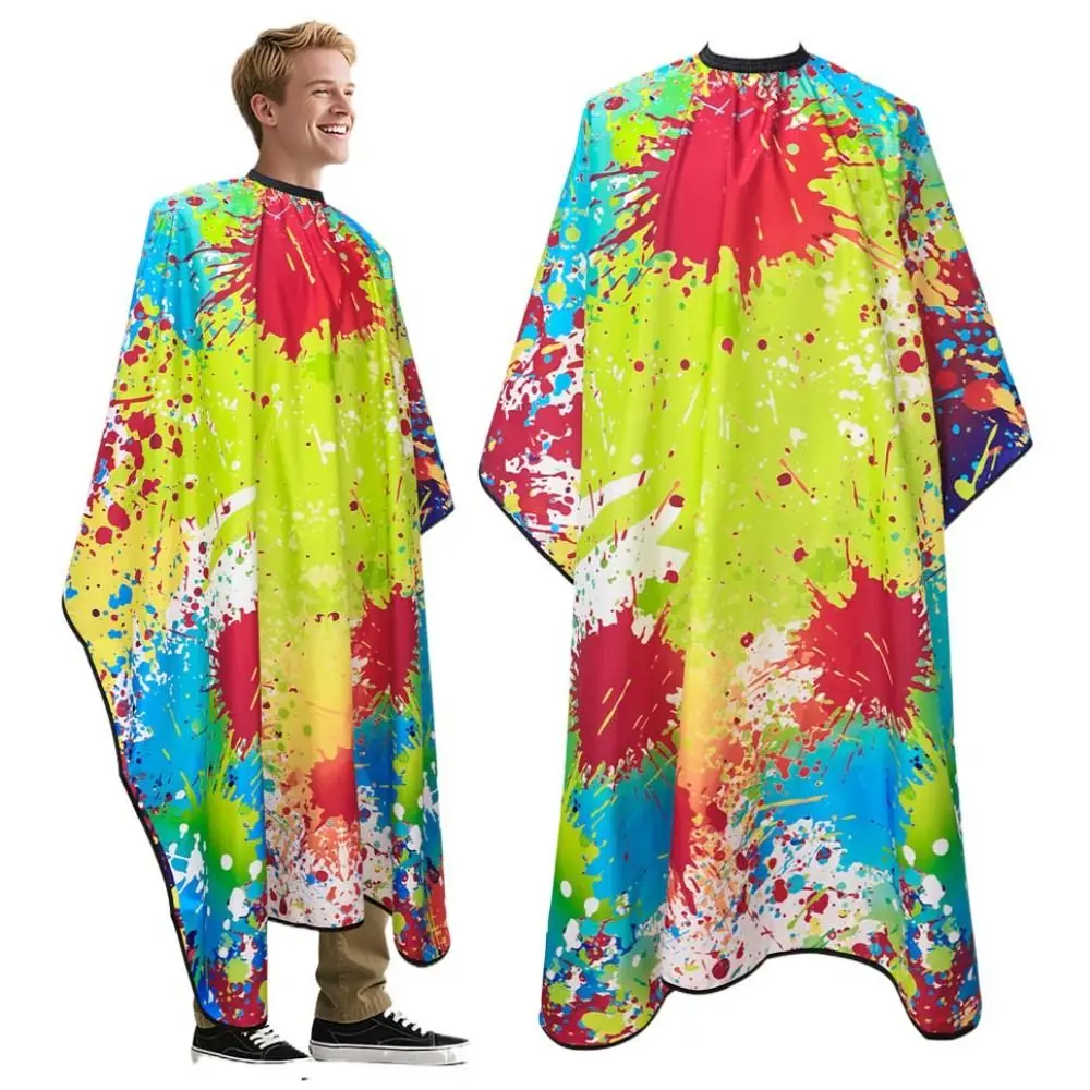 Waterproof Professional Hair Cutting Cape Anti-Static Adjustable Hair Salon Cape Long Barber Smock Hairdressing Apron