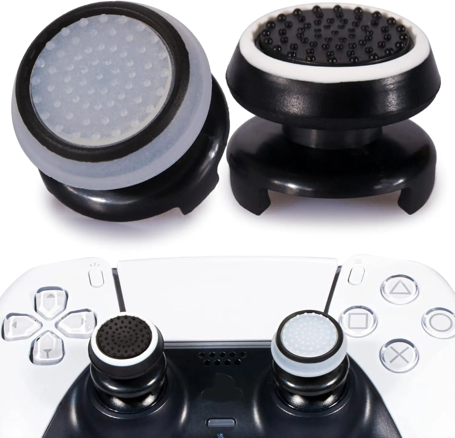 FPS Thumbstick Extender Gummi-Silikon-Griffabdeckung für PS5 Dualsenese & PS4-Controller Analog Stick