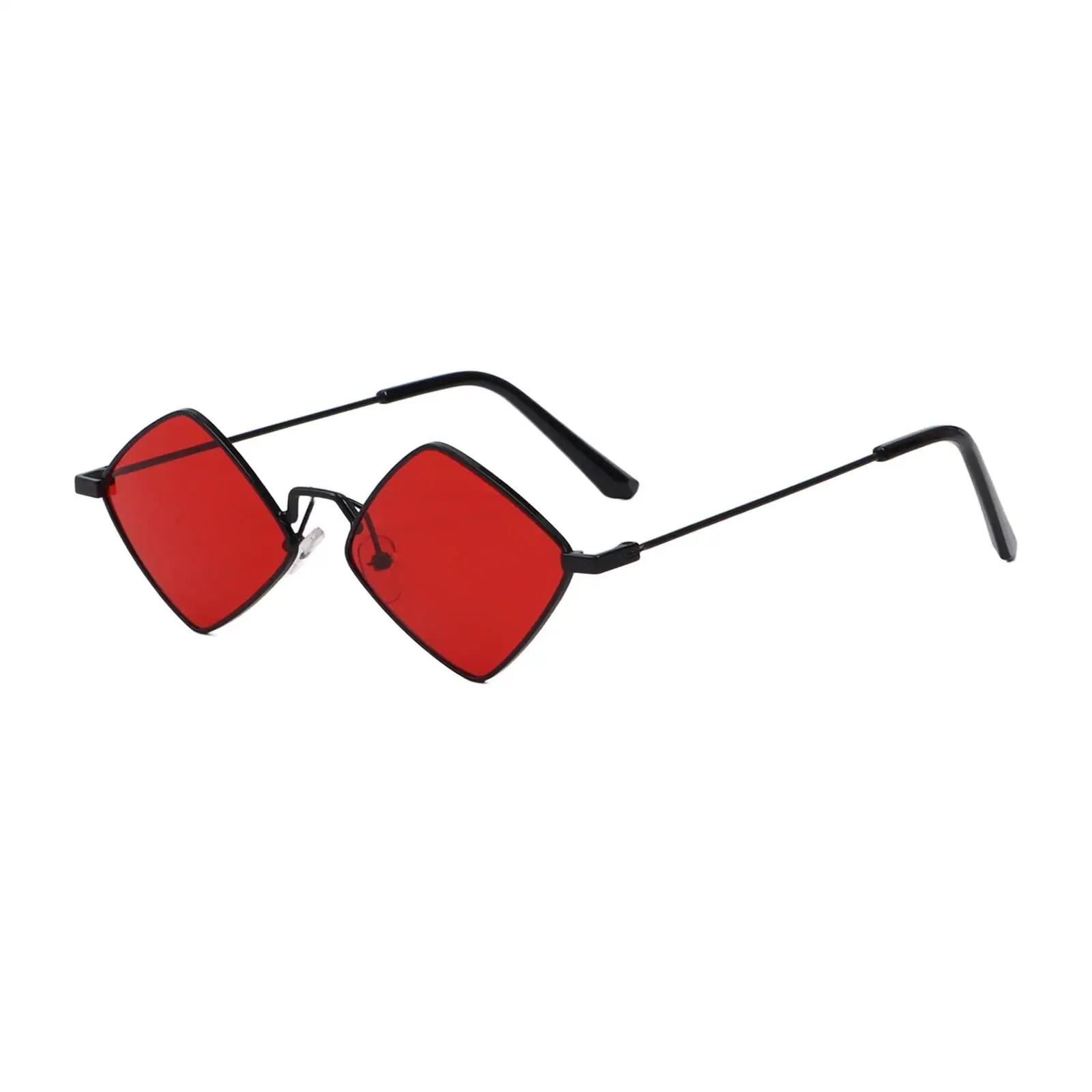 Trendy Metal Small Quadrilateral Frame Sun Glasses Men's Shades Women's Sunglasses Diamond Shape Glasses