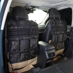 High Quality 59*46CM 600D Oxford Auto Car SUV Universal Back Seat Tactical Hanging Storage Bag Organizer