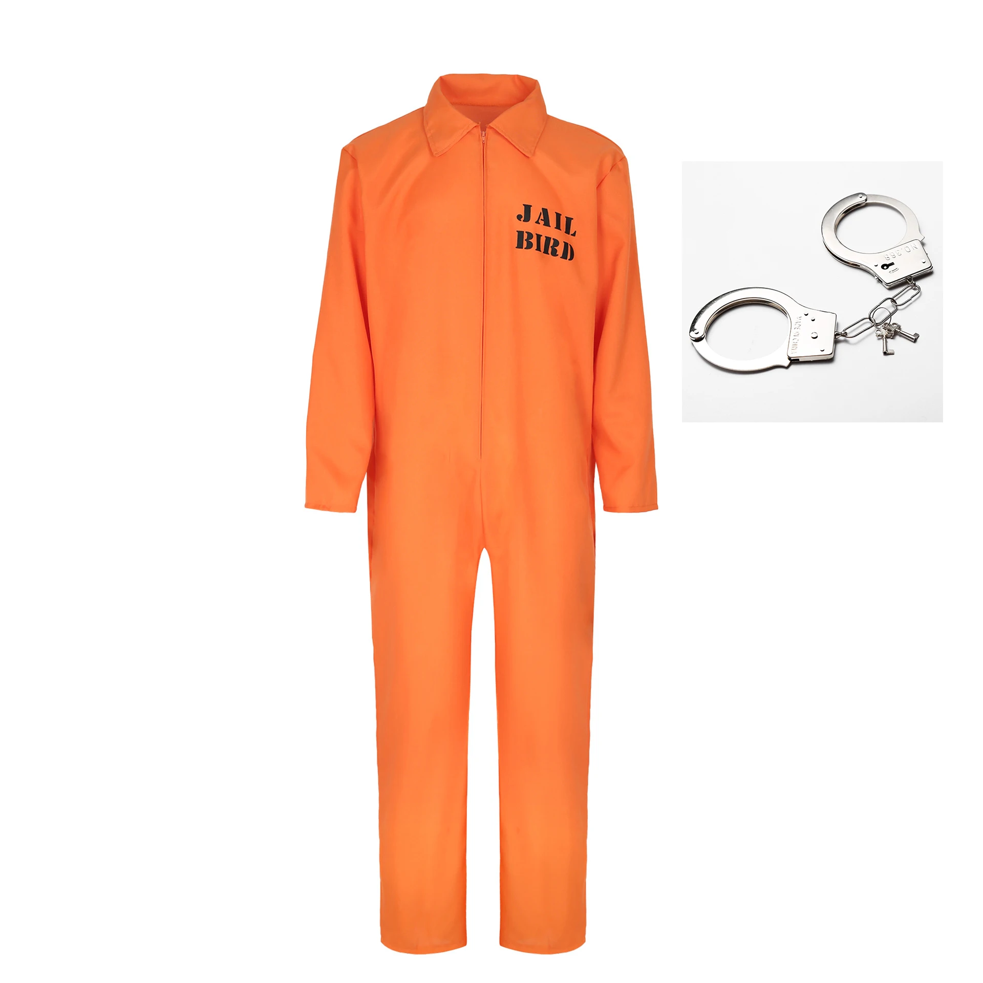 Super Hero Luigi Cosplay Costume Jail Beard Jumpsuit Men Women Carnival Halloween Costume Criminal Prison Uniform Inmate Outfit