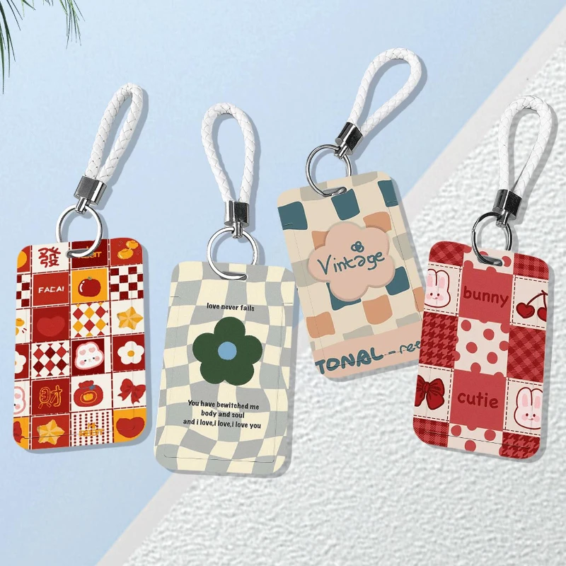 منقوشة حامل بطاقة الشبكة الائتمان بطاقة الهوية شارة حقيبة حافلة بطاقة واقية الرجال العمل أوراق الاعتماد هدية حامل شارة المرأة #1