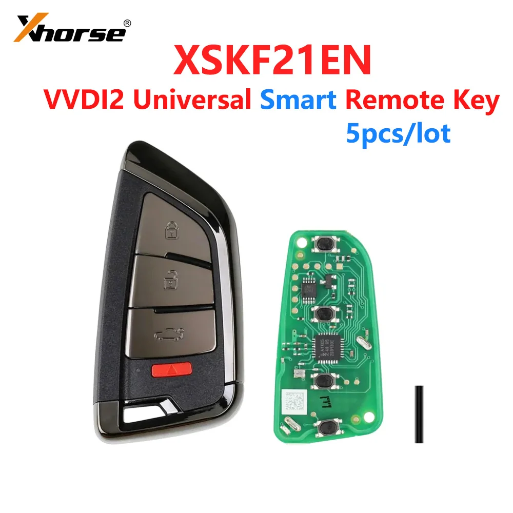 5pcs/lot Xhorse XSKF21EN VVDI Universal Smart Remote Key Knife Style-4BTN for VVDI VVDI2 Key Tool