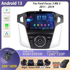 Android 13 für Ford Focus 3 MK 3 2011 2012 2013 2014 2015-2019 Haupteinheit Multimedia von Auto Player GPS Stereo Radio Automatik Radio Hauptverkauf Multimidia Focus 2013 - №9