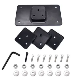Motorcycle 3-Hole Laydown License Plate Mounting Bracket For Harley Big Twins Sportster Dyna Softail XL 1973-2020