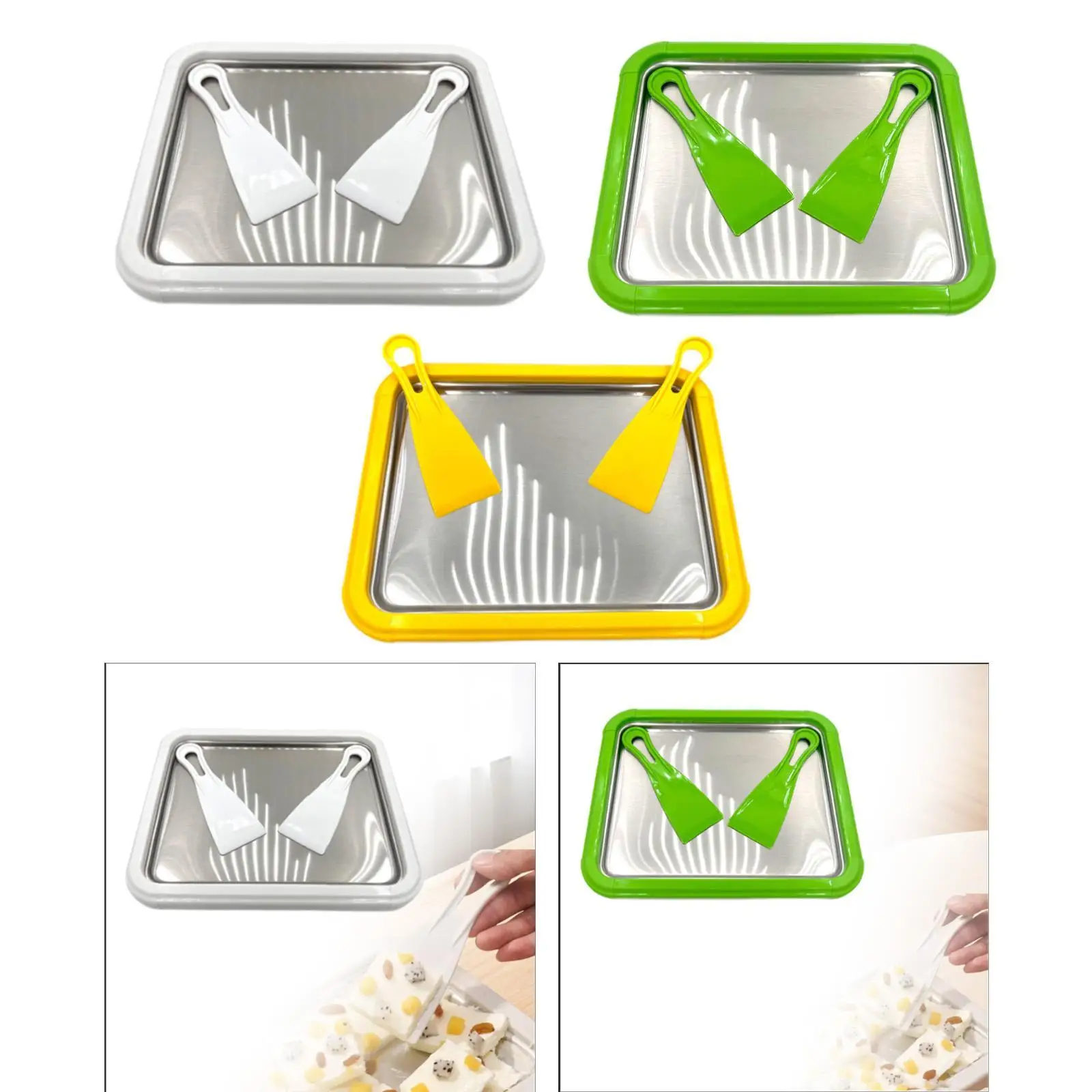 Ice Cream Pan Sorbet Kitchenware Sweet Dessert Plate Ice Cream Cold Plate