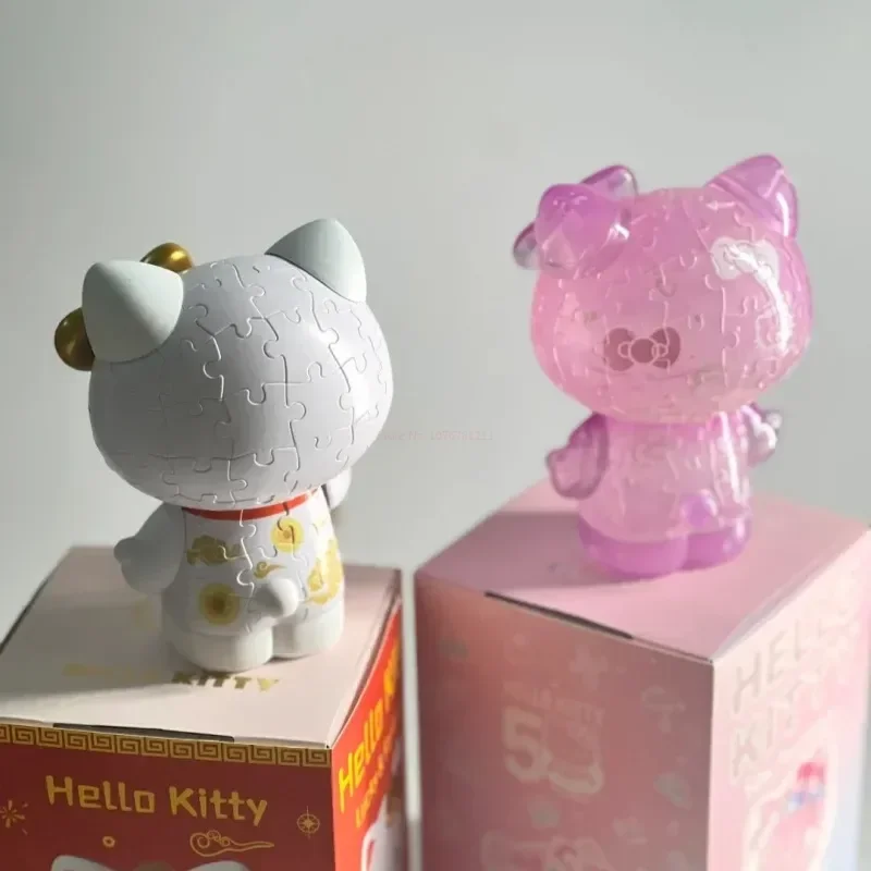 3d-jp sanrio ahoj kočička řada 3d puzzle hraček 50th výročí  sakura hellokitty lupenková pil a hraček anime akce cifra dar hračka