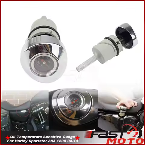 Engine Oil Tank Plug Cap Dipstick Oil Temperature Sensitive For Harley Sportster XL883 XL1200 2004 - 2019 Moto Fuel Temp Guage