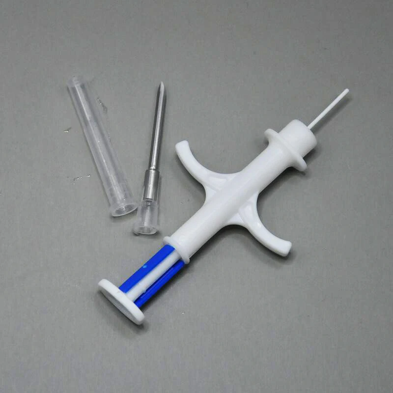 1000pcs 2.12x12MM Separated Animal Needle 134.2KHz Animal Microchip Injector FDX-B Pet ID Tag Matching Recycle Metal Injector