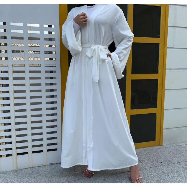 

2020 New Laceup plus Size Color Cardigan Robe Dr Pure Color Belted Ladies Dr Faionable Autumn Seasonal Wear