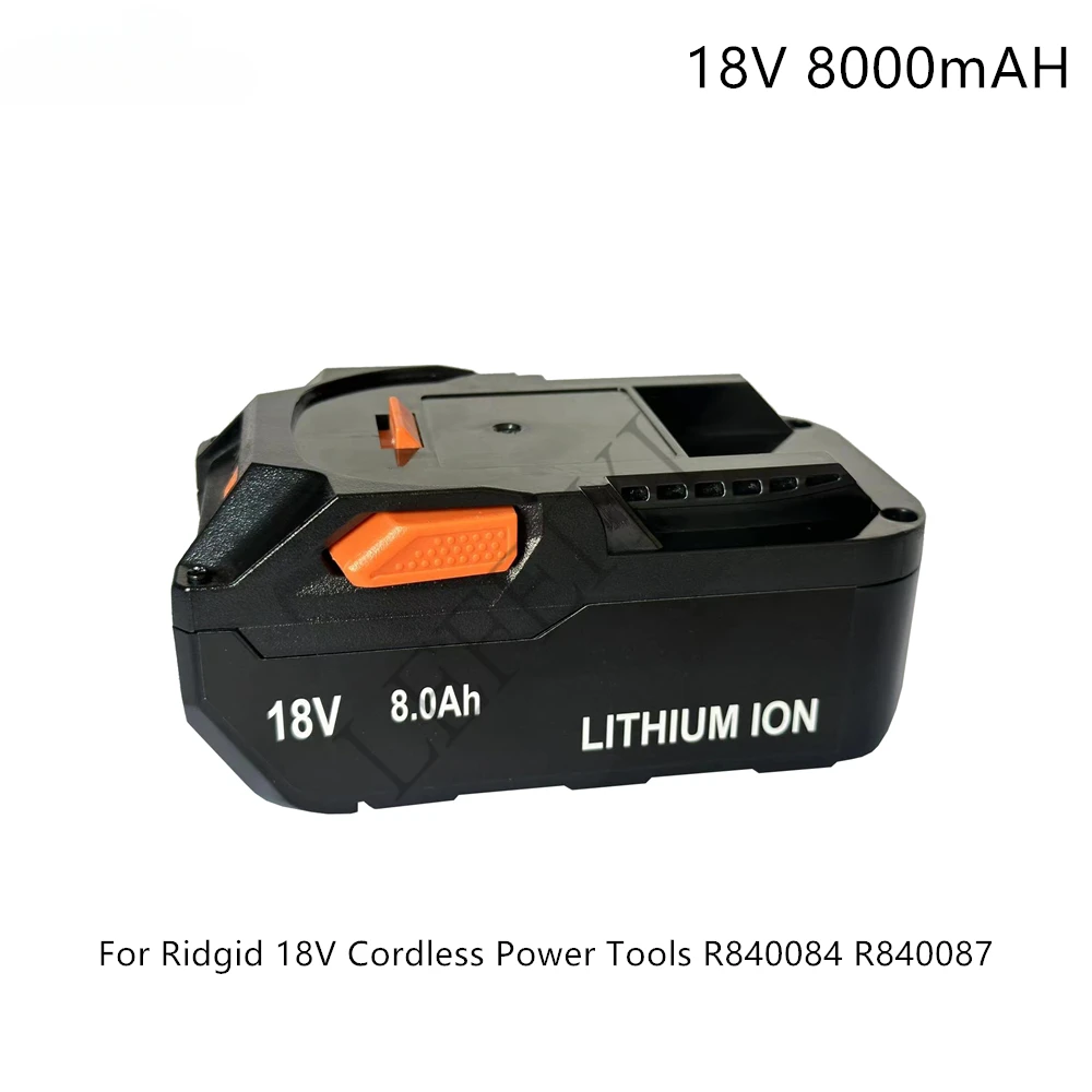 For AEG 18V Battery 8000mAh Li-ion For RIDGID R840083 CS0921 R84008 AC840084 L1830R