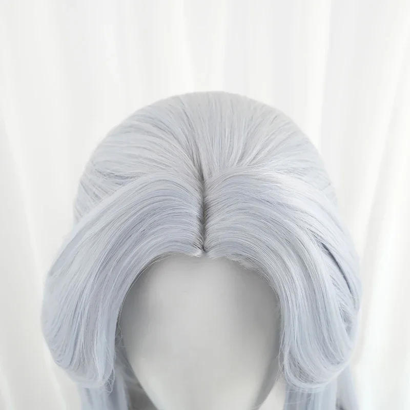 ゲーム LOL スピリットブロッサムアルーネコスプレウィッグロング銀白色女性コスプレウィッグ耐熱人工毛ウィッグ