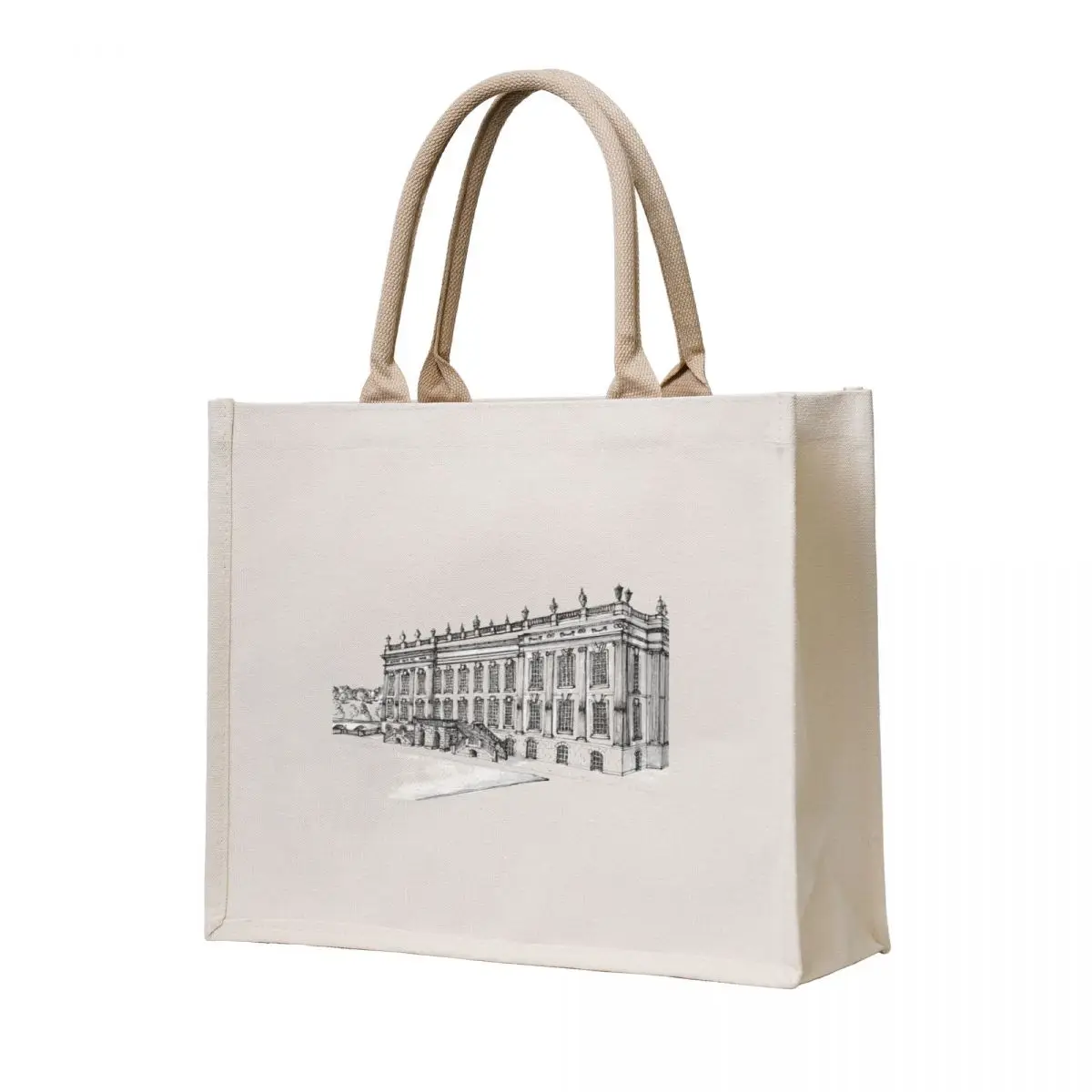 

Chatsworth Architectural Illustration Tote Bag shopping cart bags cloth bag woman hand bag ladies tote women