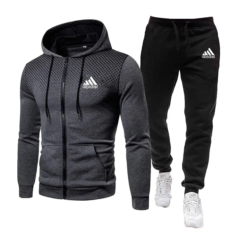 

New Fashion Tracksuit For Men Hoodie Fitness Gym Clothing Men Running Set Sportswear Jogger Men'S Tracksuit Winter Suit Sports