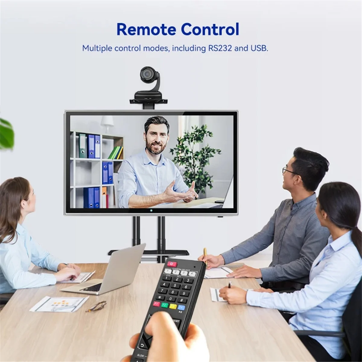 

B24A AI Tracking USB2.0 1080P 3X Optical Zoom Live Streaming PTZ Camera for Broadcast Conference Events Church