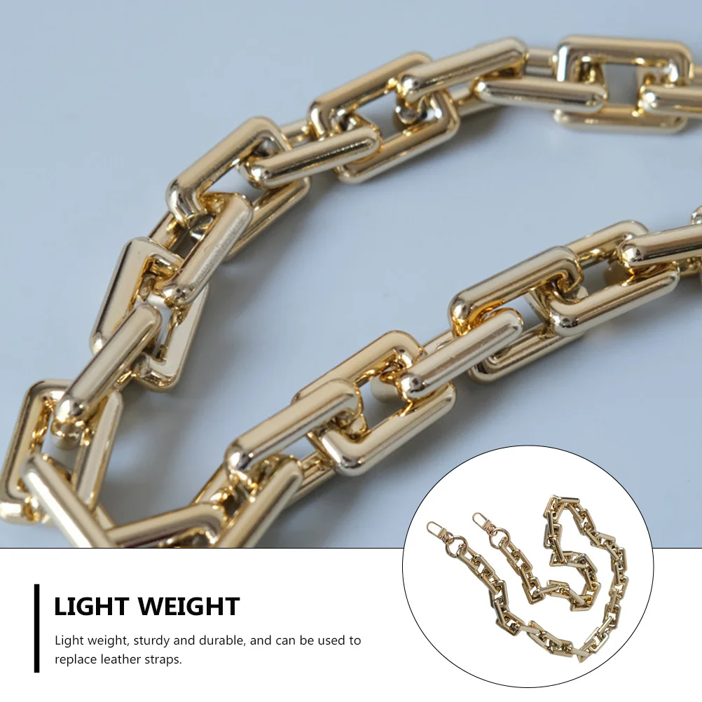 

Crossbody Bag Chain Stylish Shiny Detachable Handbag Strap For Diy Clutches Tops Mini Handbags Women Purse Chains Lightweight