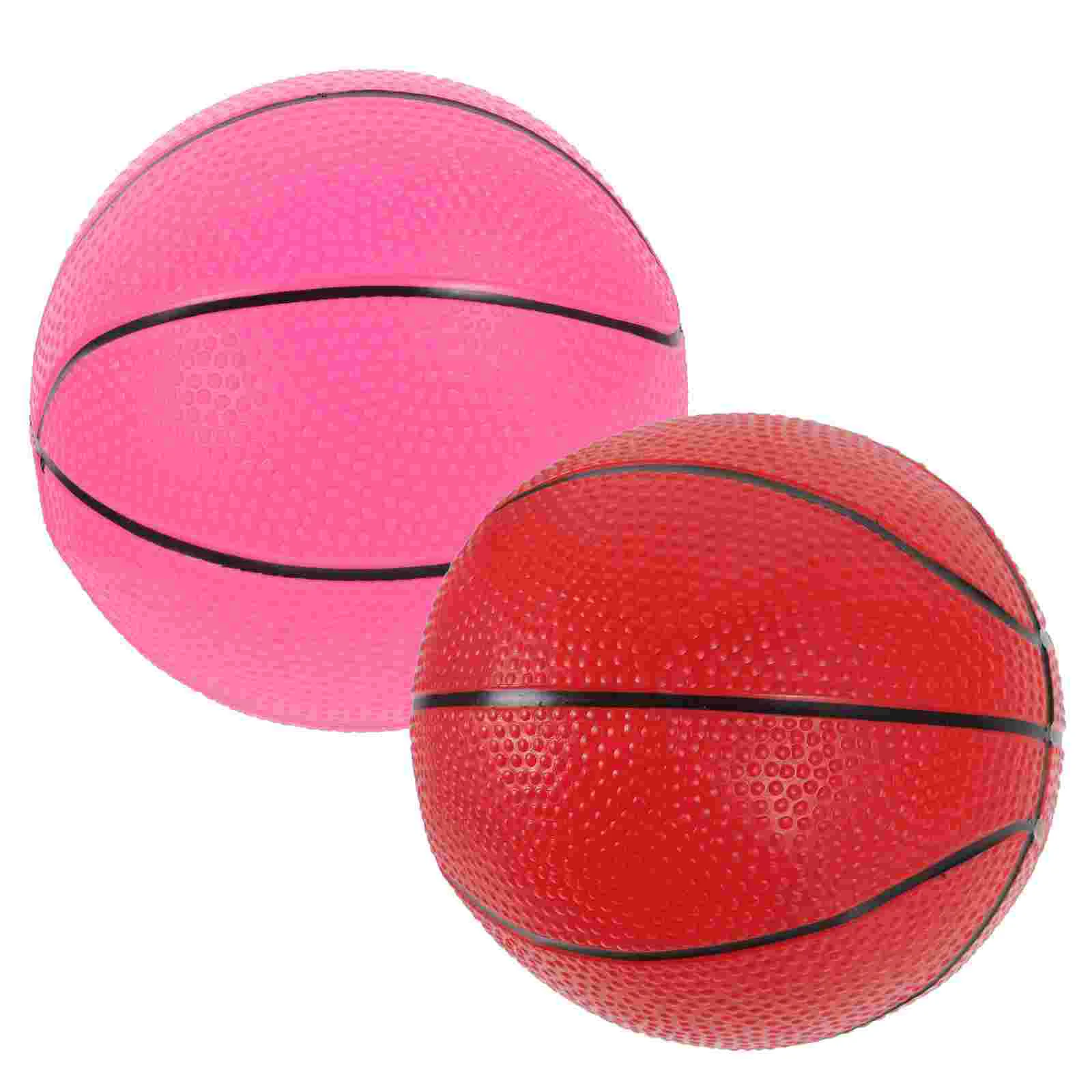 2 Pcs Basket Ball Toy Balls for Toddler Basketball Kids Inflatable Small Sports Toddlers 1-3 Toys Plastic Mini Baby