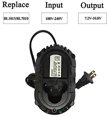 Replacement Battery Chargerr For Makita 10.8V/12V Lithium Battery BL1013 BL1014 BL7010 DC10WA US/EU Plug Optional