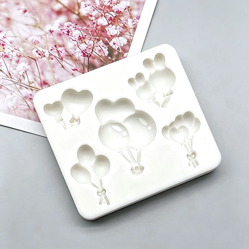 Herz Ballon Design Silikon Sugarcraft Form Harz Werkzeuge Cupcake Backform Fondant Kuchen Dekorieren Werkzeuge – Detail 3