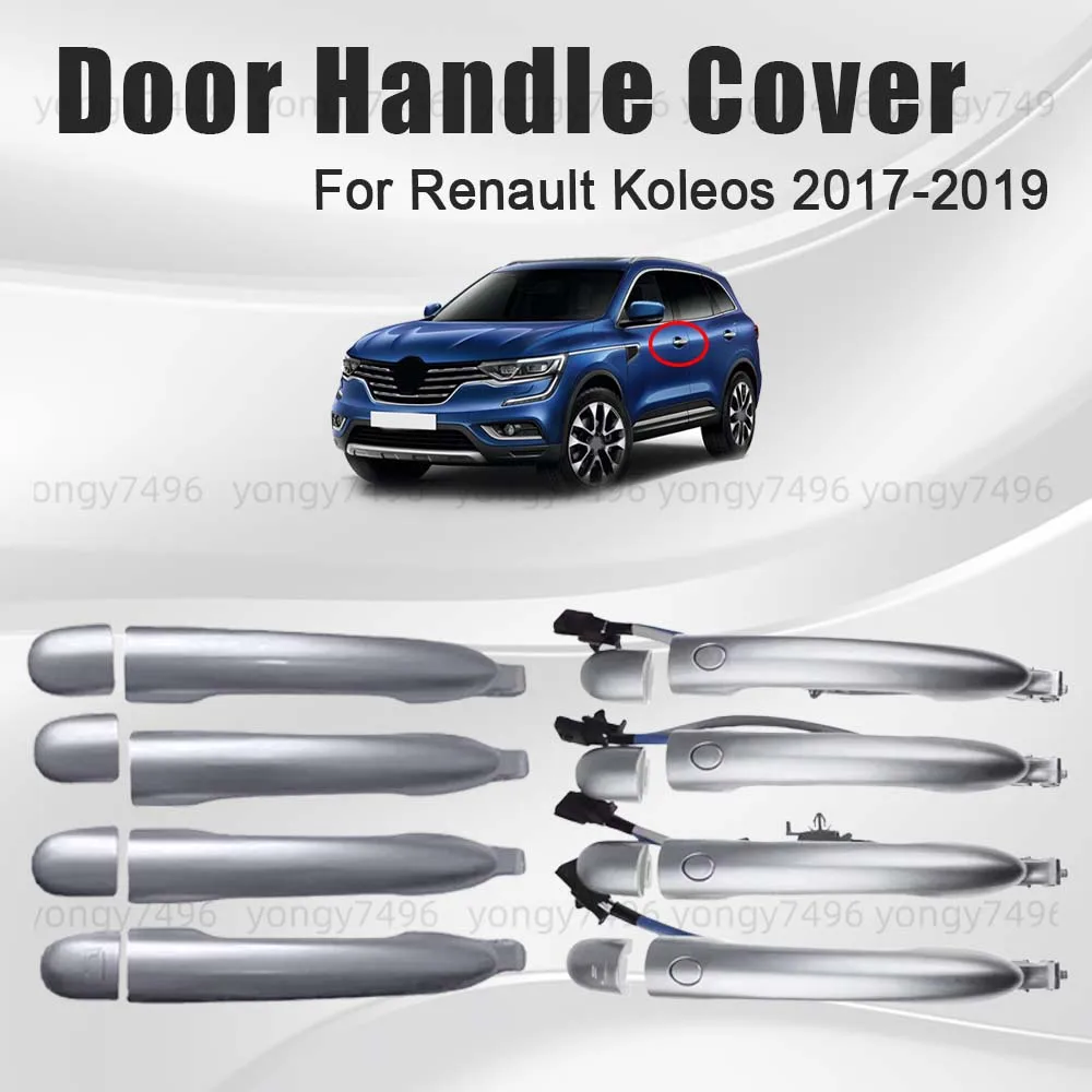 

Car Upgrade Door Handle Cover For Renault Koleos 2017 2018 2019 Cars Accessories With Inductance Replace Electroplating Exterior